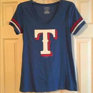 Texas Rangers Vintage Baseball Tee Small Athletic Shirt